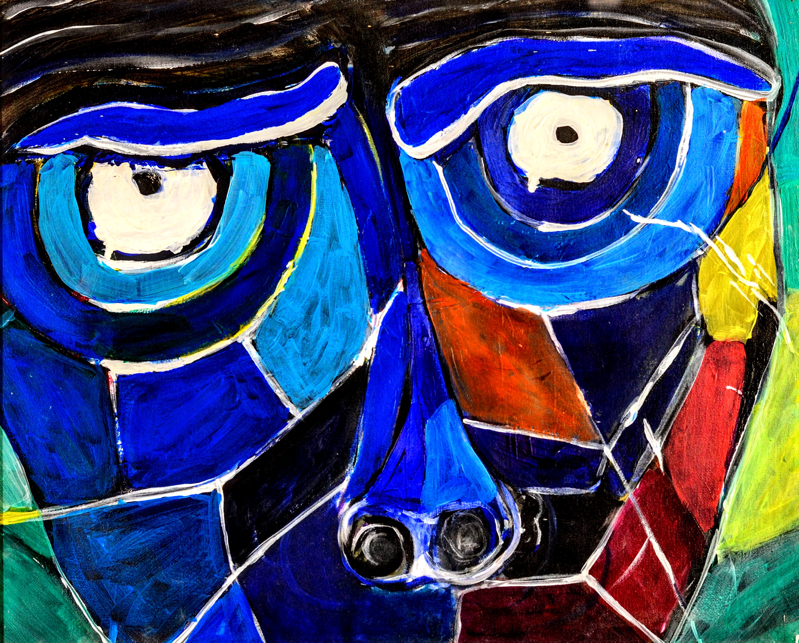 Broken Inside, acrylic painting