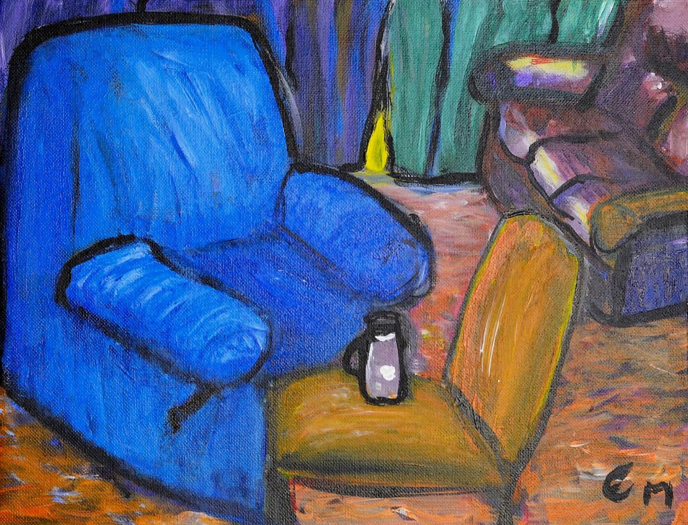 Conforte zone, acrylic painting