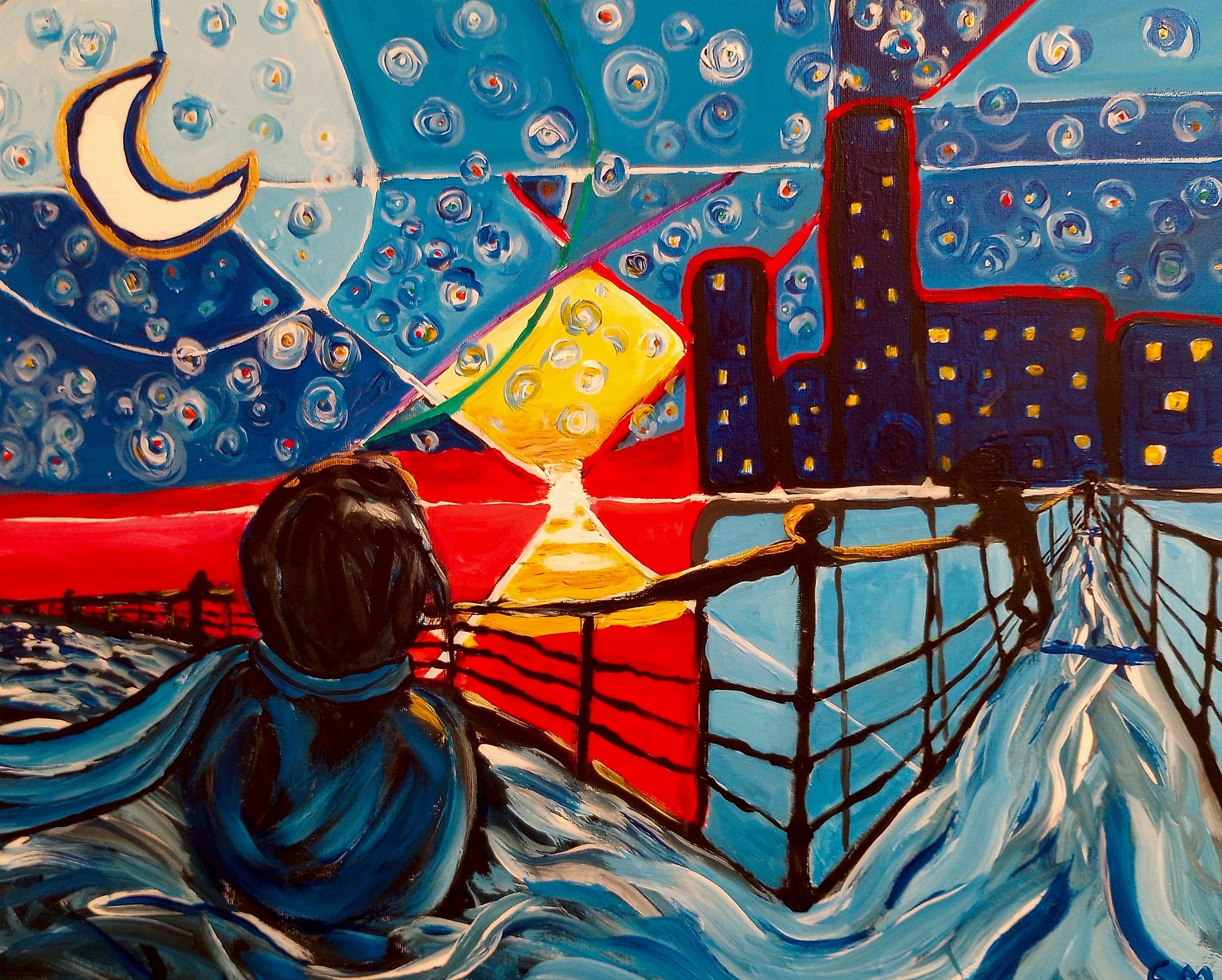 Perfect Timing, acrylic painting