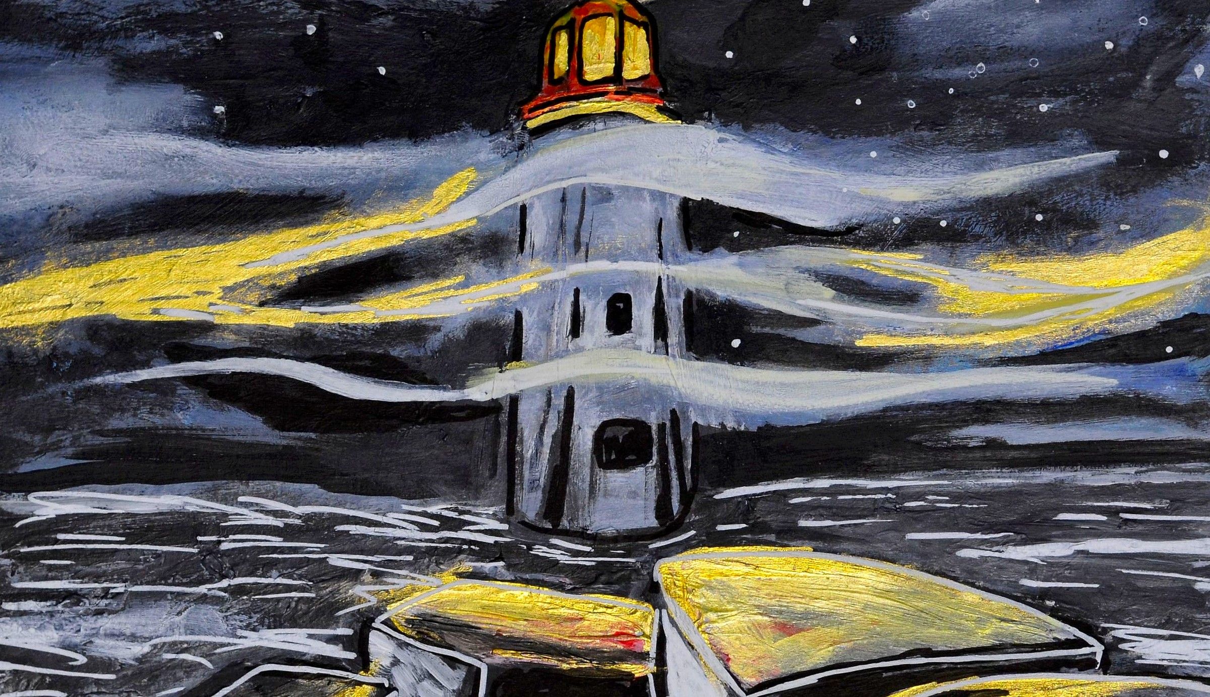 Signal, acrylic painting