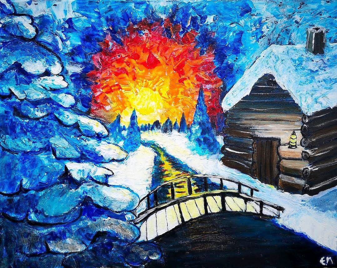 Special Gift, acrylic painting