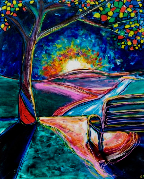 The Rest Spot, acrylic painting