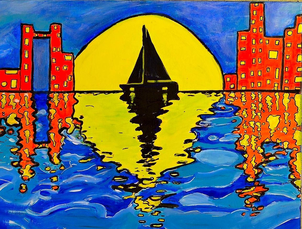 The Way Back, acrylic painting