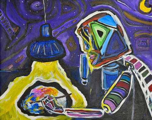 Fractured artist