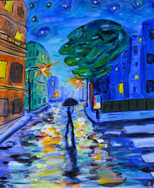 Rain in City
