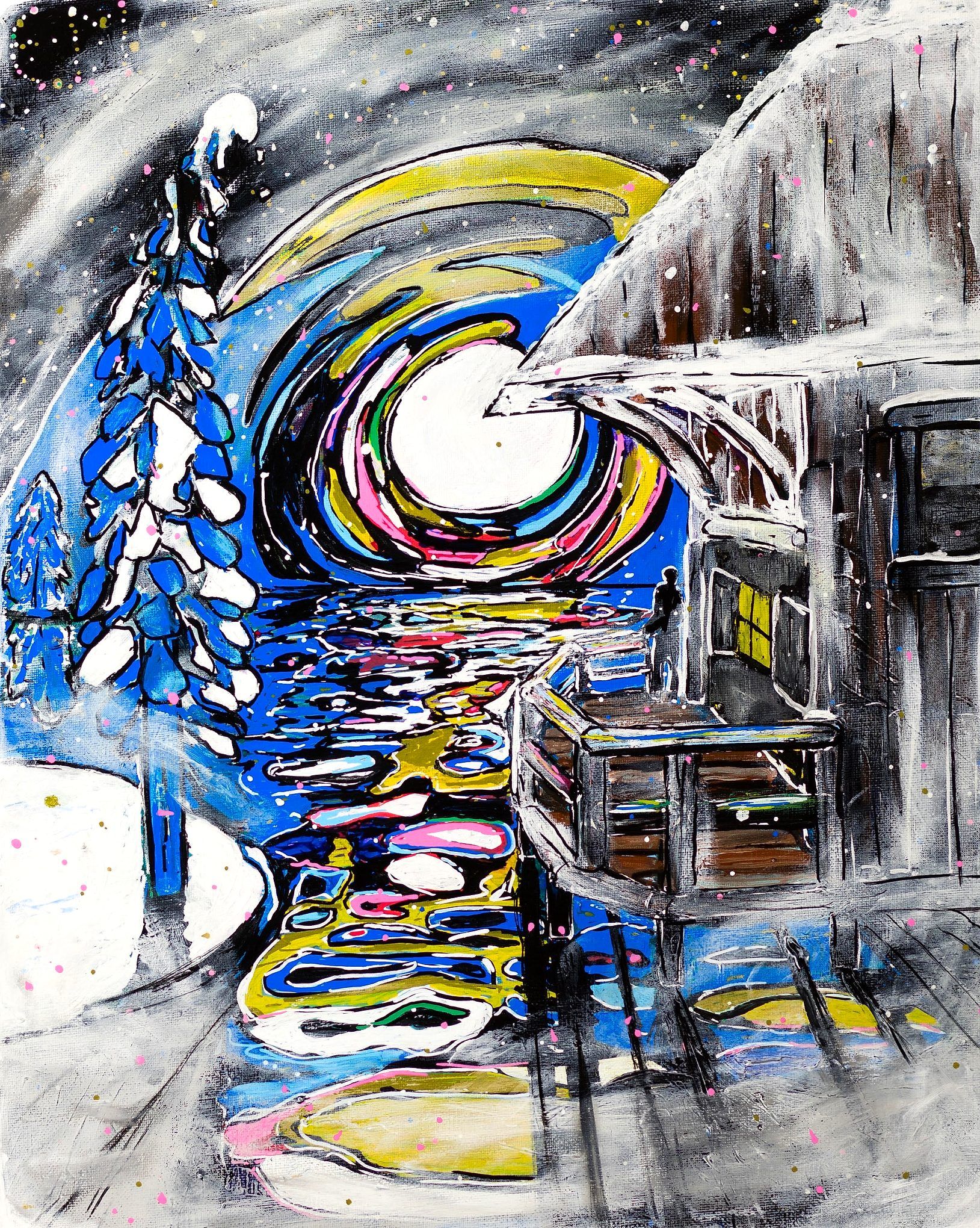 Unfreeze, acrylic painting